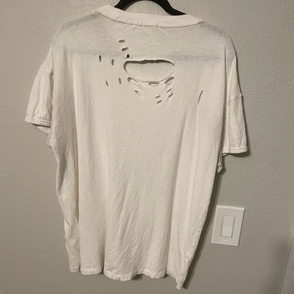 We The Free Rubi Ripped Pocket T-Shirt in Ivory - Picture 5 of 8